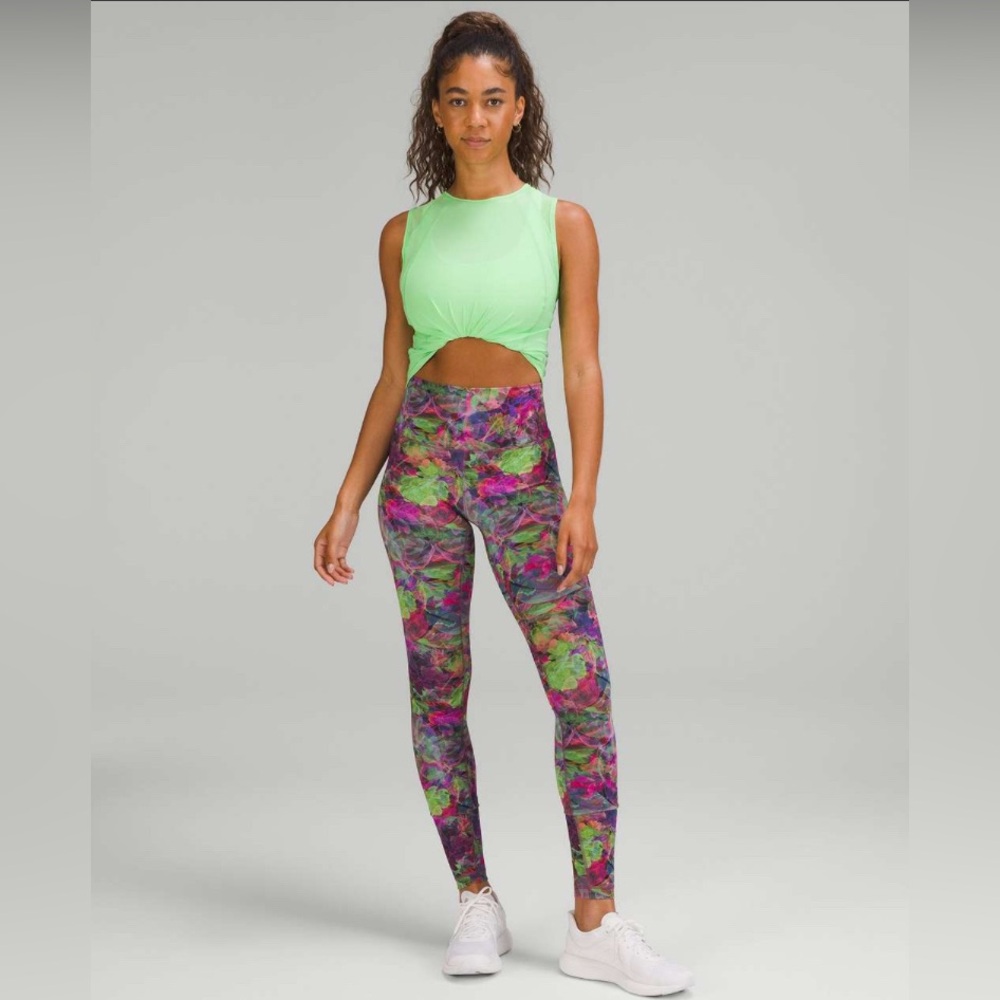 Lululemon Wunder Train High Rise Tight 28” Vivid Floral Tone Multi